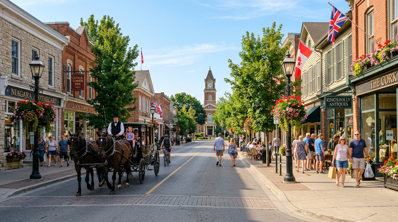 Historic main street in Niagara-on-the-Lake